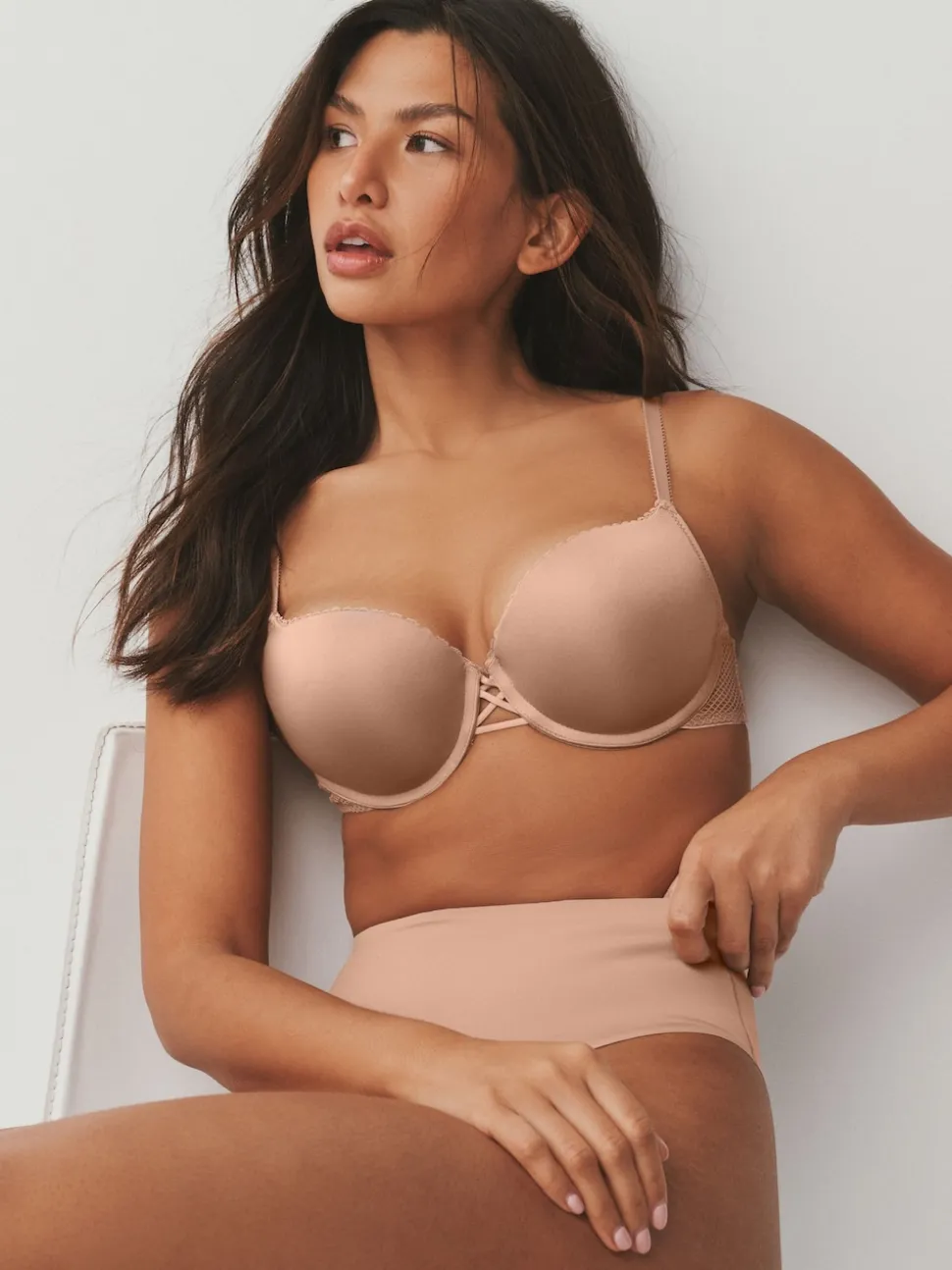 Praline Nude A-DD Push-Up Triple Boost Plunge Bra