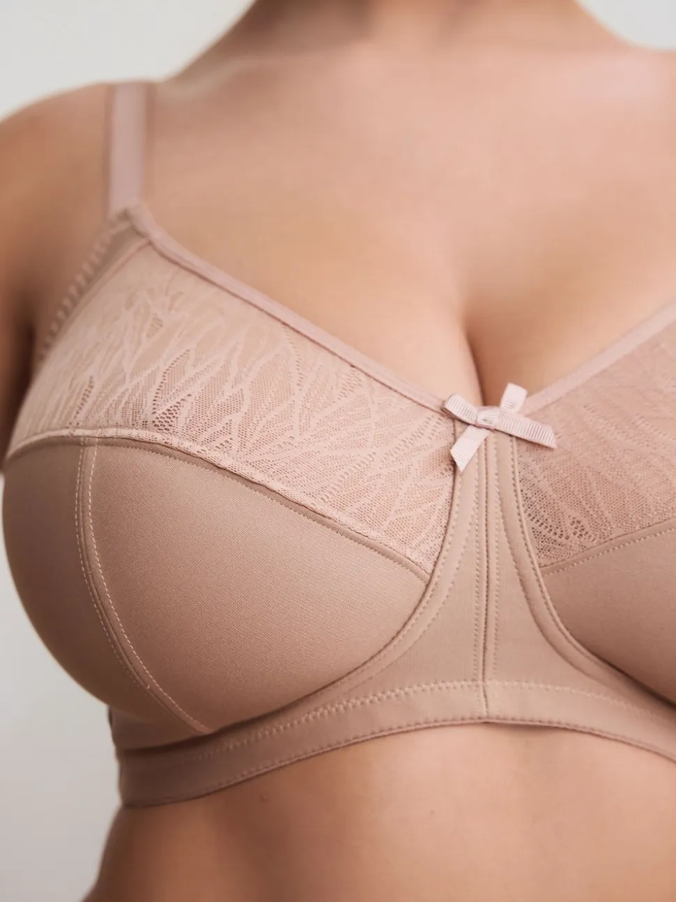Praline Nude B-H Total Support Non Wire Full Cup Ultimate Comfort Bra