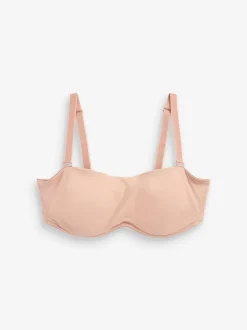 Praline Nude DD+ Non Pad Minimise Strapless Bandeau Bra