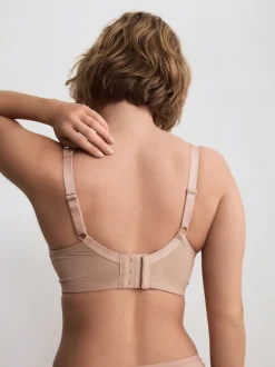 Praline Nude DD+ Supersoft Comfort Padded Strap Minimising Full Cup Bra
