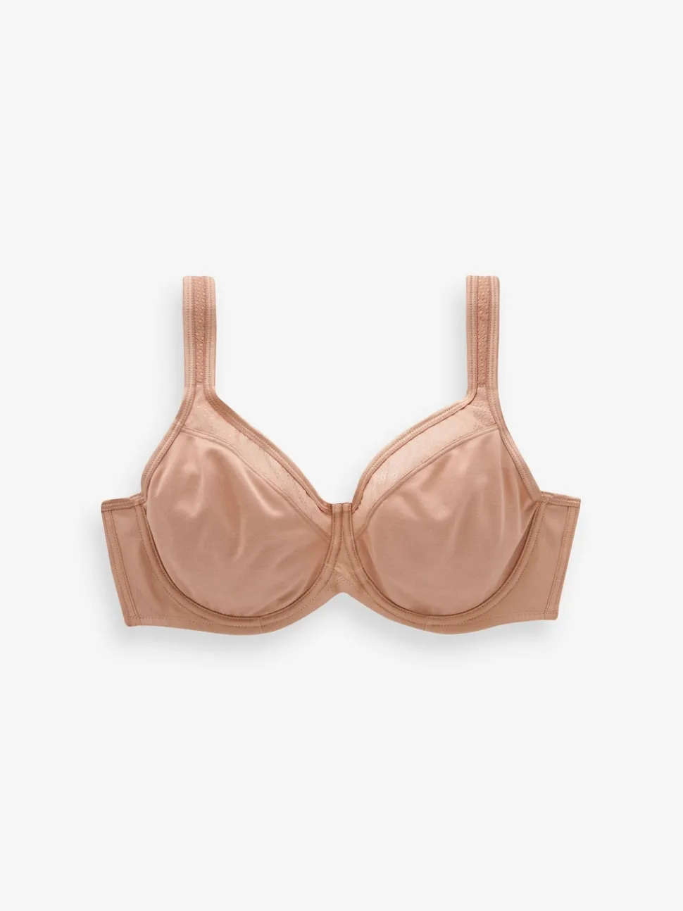 Praline Nude F-K Ultimate Support Cotton Minimiser Padded Strap Bra