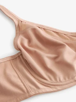 Praline Nude F-K Ultimate Support Cotton Minimiser Padded Strap Bra
