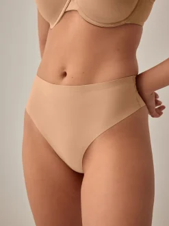 Praline Nude High Rise High Leg No VPL Tummy Control Shaping Knickers