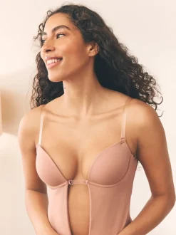 Praline Nude Multiway Strap Backless Plunge Body