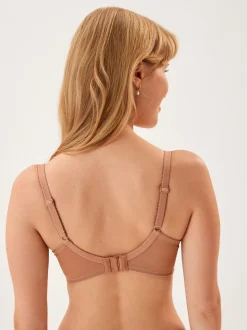 Praline Nude Pad Balcony DD+ Lace Bra