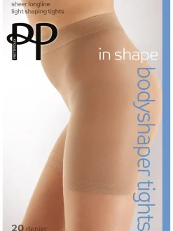 Pretty Polly Bodyshaping Sheet Longline Tights 20 Denier 2 Pack