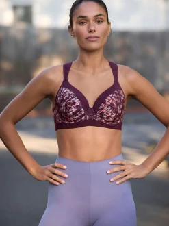 Print B-G Active Sports High Impact Dry Tech Full Cup Wired Bra