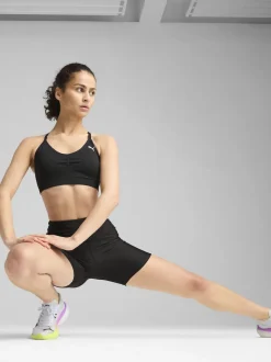 Puma Black Womens Velocity 5" Tight Running Shorts