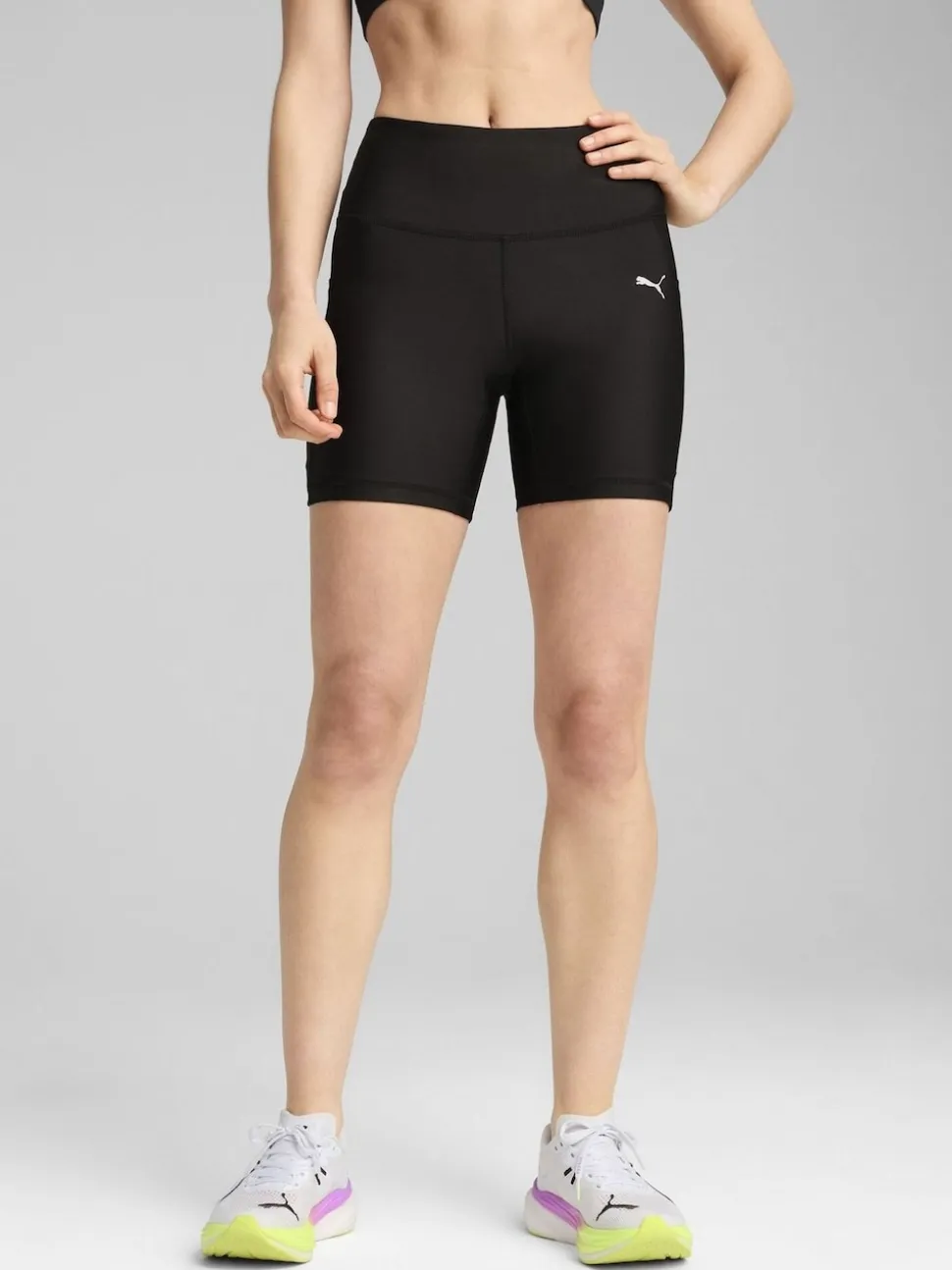 Puma Black Womens Velocity 5" Tight Running Shorts