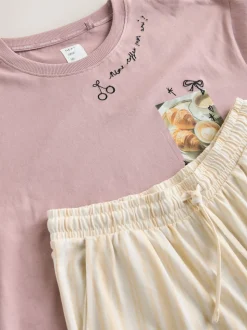 Purple Breakfast Short Sleeve Pyjamas