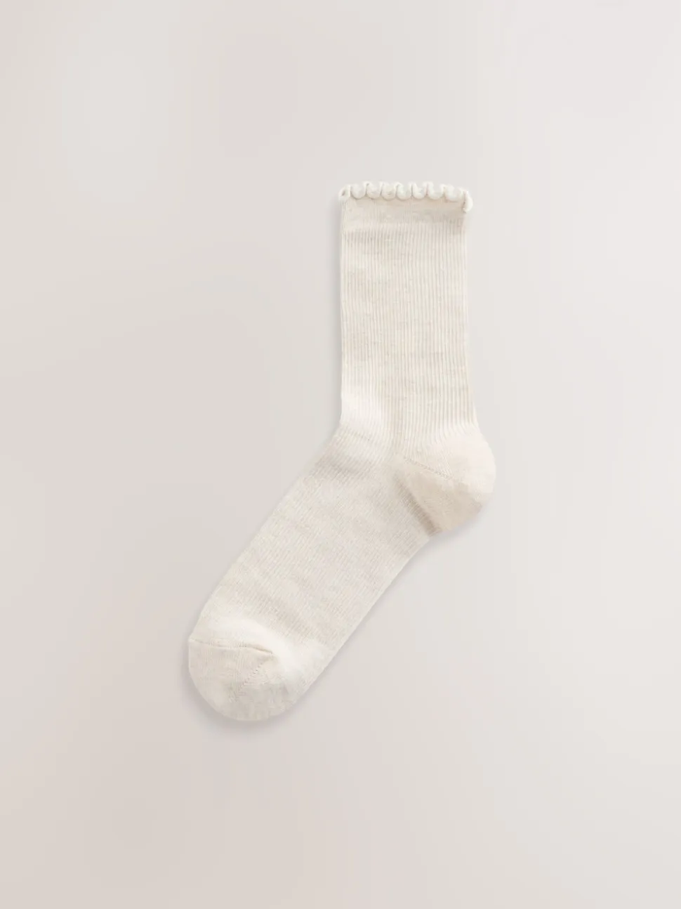 Purple Lettuce Welt Ankle Socks 5 Pack