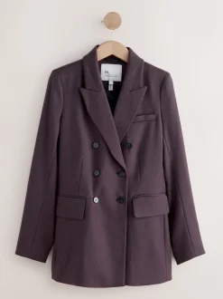 Purple N.Premium Wool Blend Twill Blazer