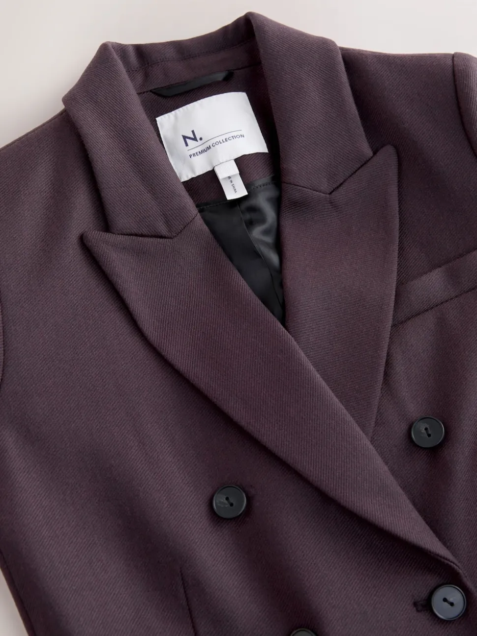 Purple N.Premium Wool Blend Twill Blazer