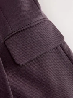 Purple N.Premium Wool Blend Twill Blazer