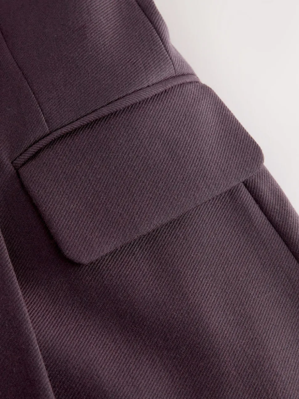 Purple N.Premium Wool Blend Twill Blazer