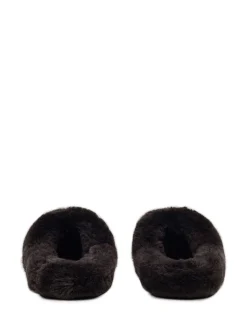 Radley Brown Cloud Street Shearling Fluff Mule Slippers