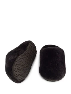 Radley Brown Cloud Street Shearling Fluff Mule Slippers