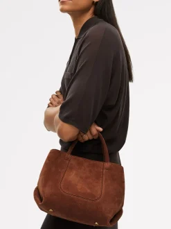 Radley Brown Suede The Compton Small Grab Bag