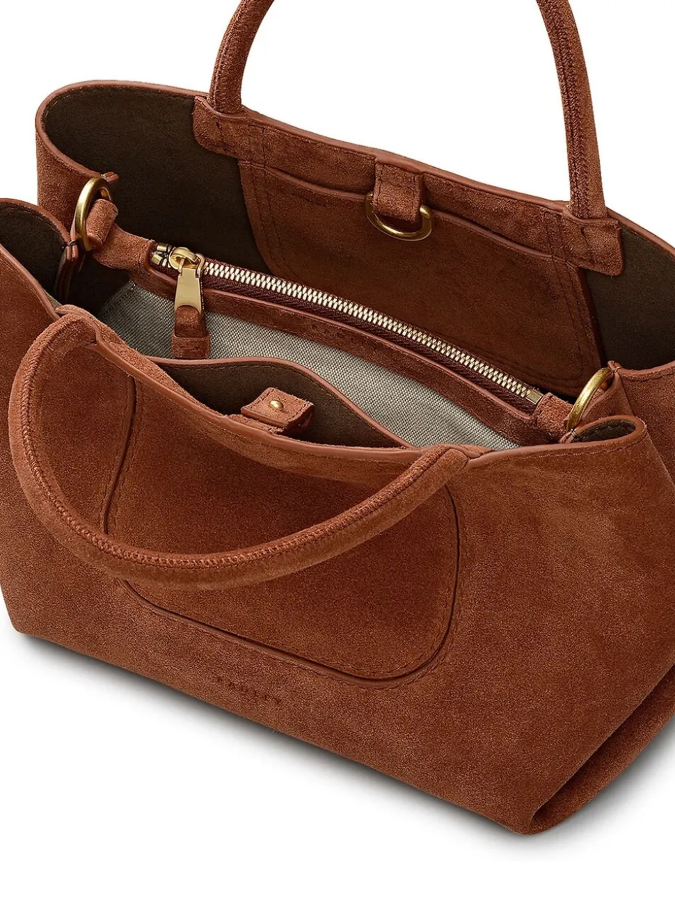Radley Brown Suede The Compton Small Grab Bag