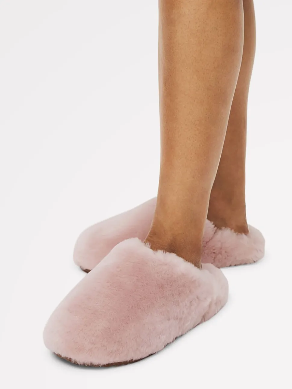 Radley Pink Cloud Street Shearling Fluff Mule Slippers