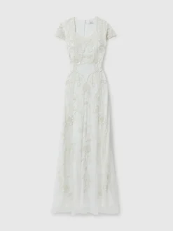 Raishma Floral Beaded Maxi Dress