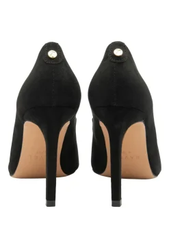 Ravel Black Stiletto Heel Court Shoes