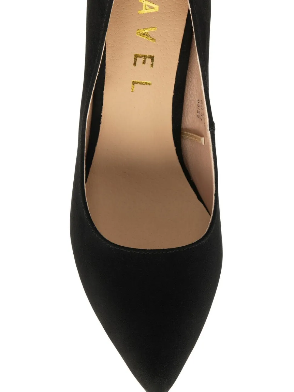 Ravel Black Stiletto Heel Court Shoes
