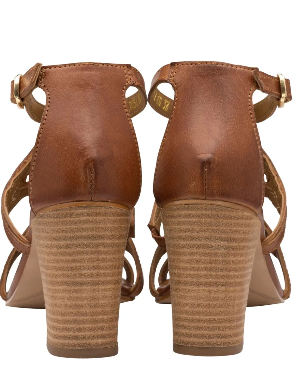 Ravel Brown Leather Heeled Sandals
