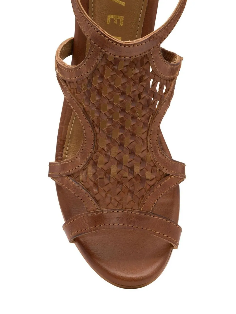 Ravel Brown Leather Heeled Sandals