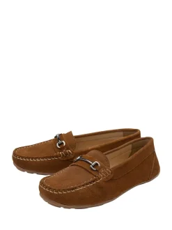 Ravel Brown Suede Flat Loafers