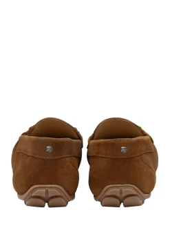 Ravel Brown Suede Flat Loafers