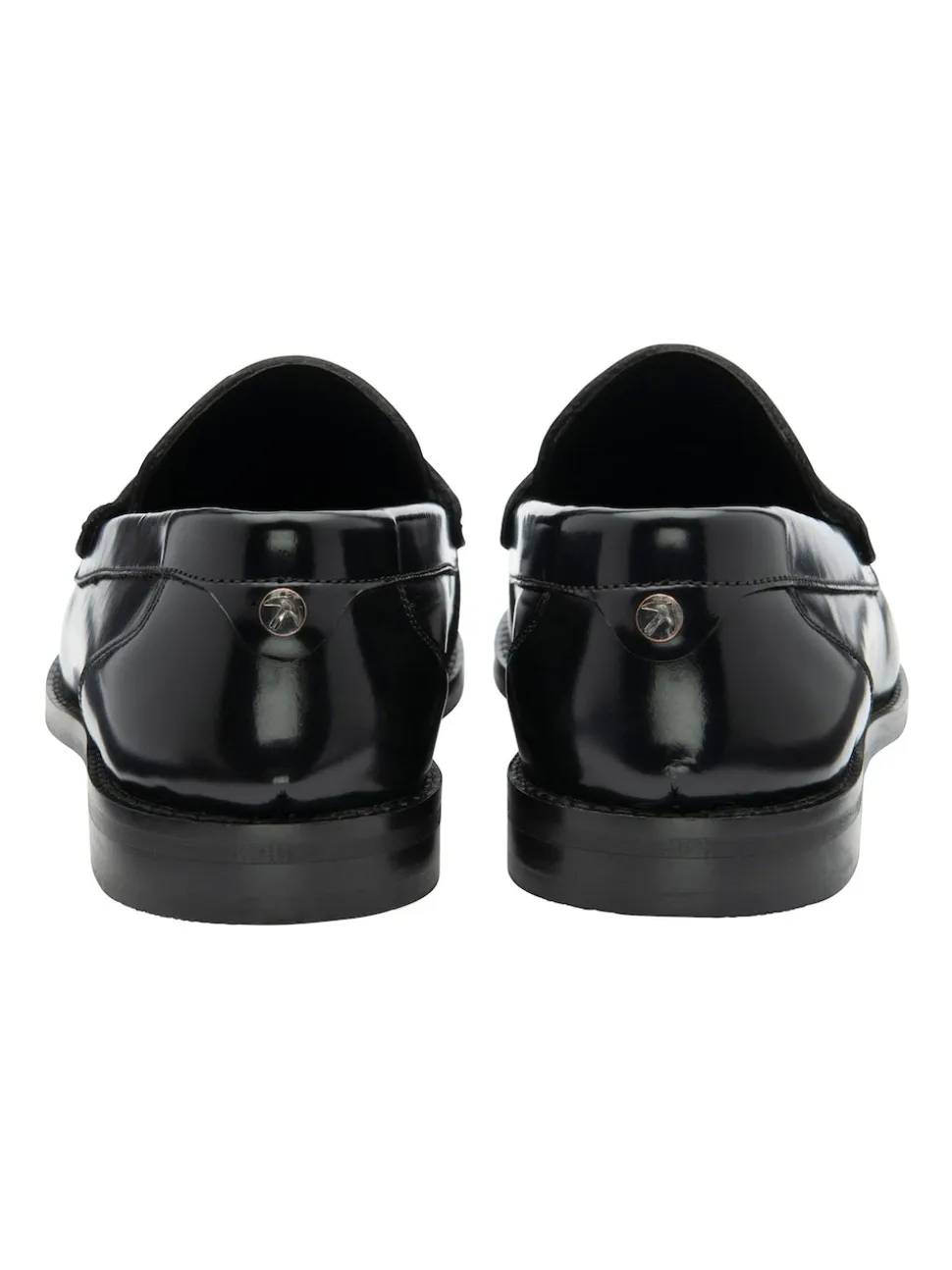 Ravel Chrome Black Leather Loafers