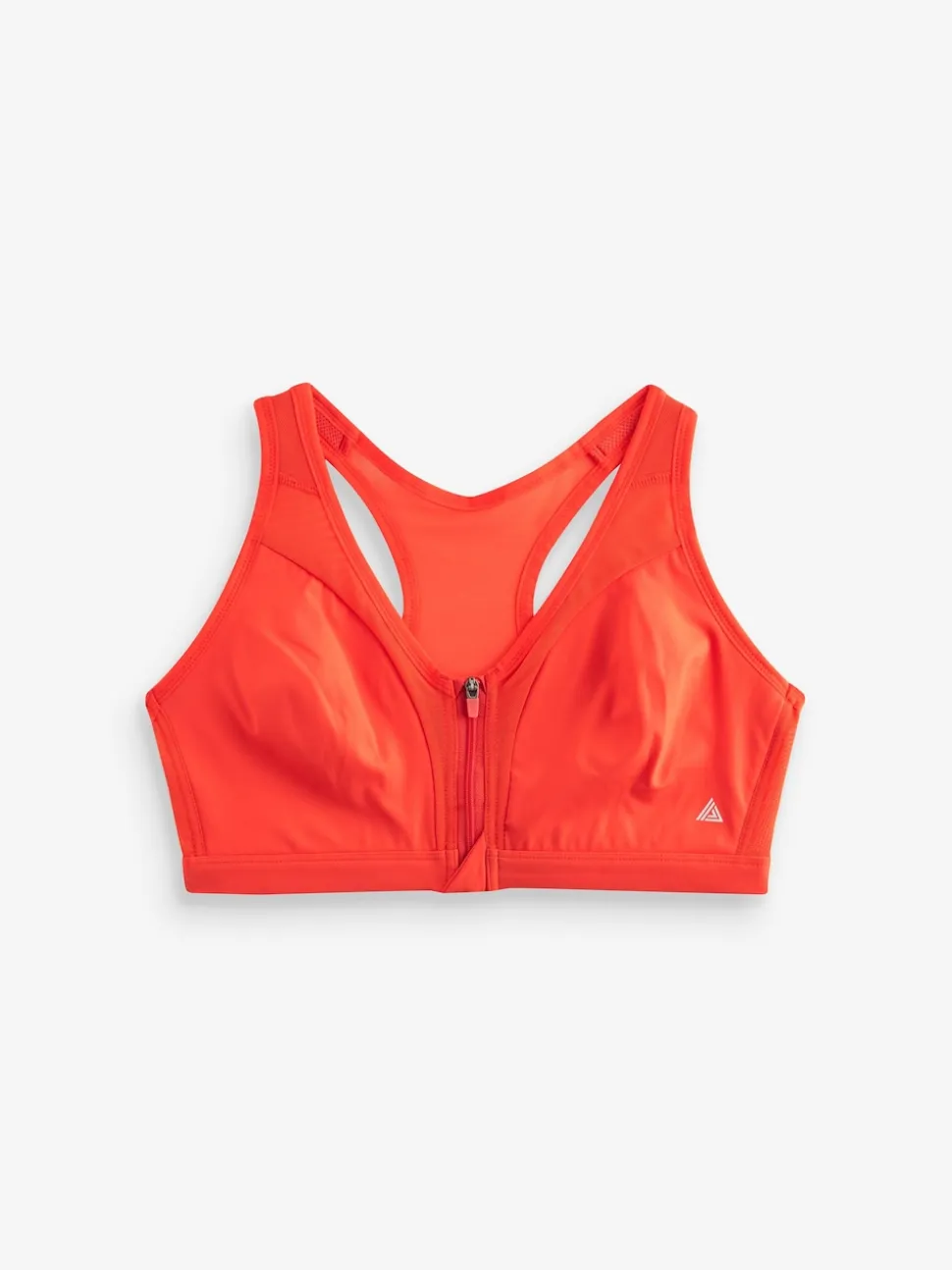 Red B-GG Active Sports High Impact Dry Tech Zip Front Bra