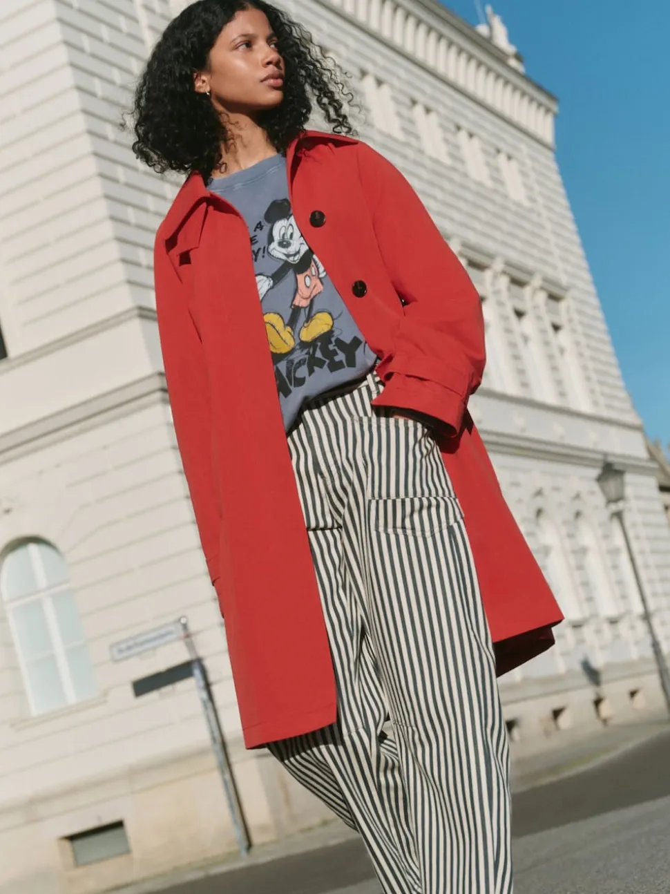 Red Dolly Trench Coat