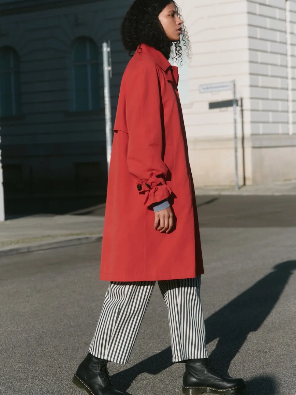 Red Dolly Trench Coat