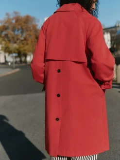 Red Dolly Trench Coat