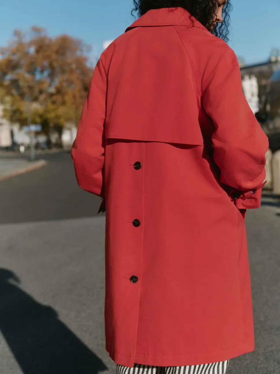 Red Dolly Trench Coat