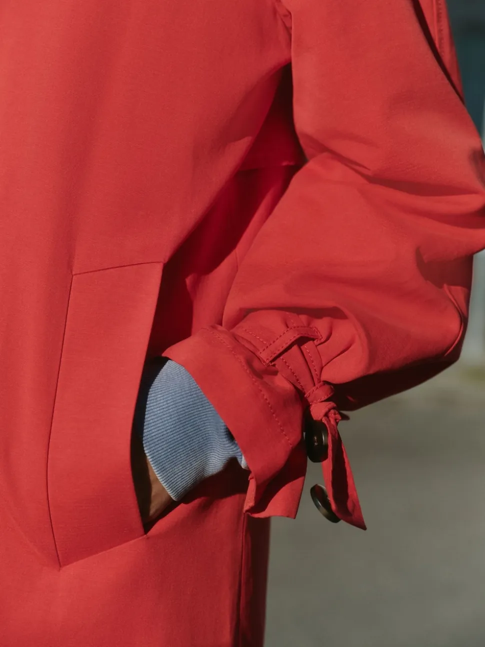 Red Dolly Trench Coat
