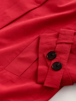 Red Dolly Trench Coat