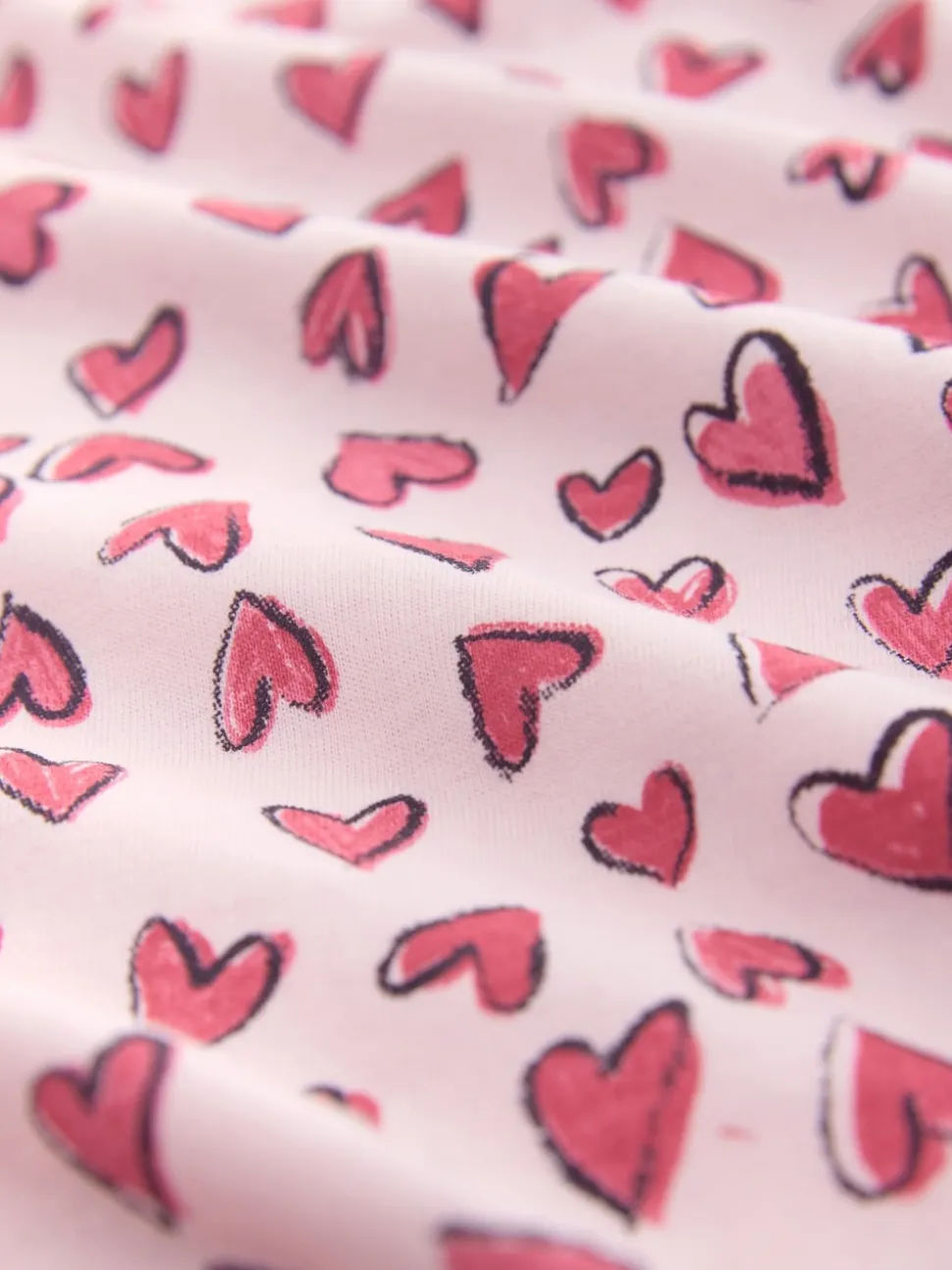 Red Heart Short Sleeve Pyjamas