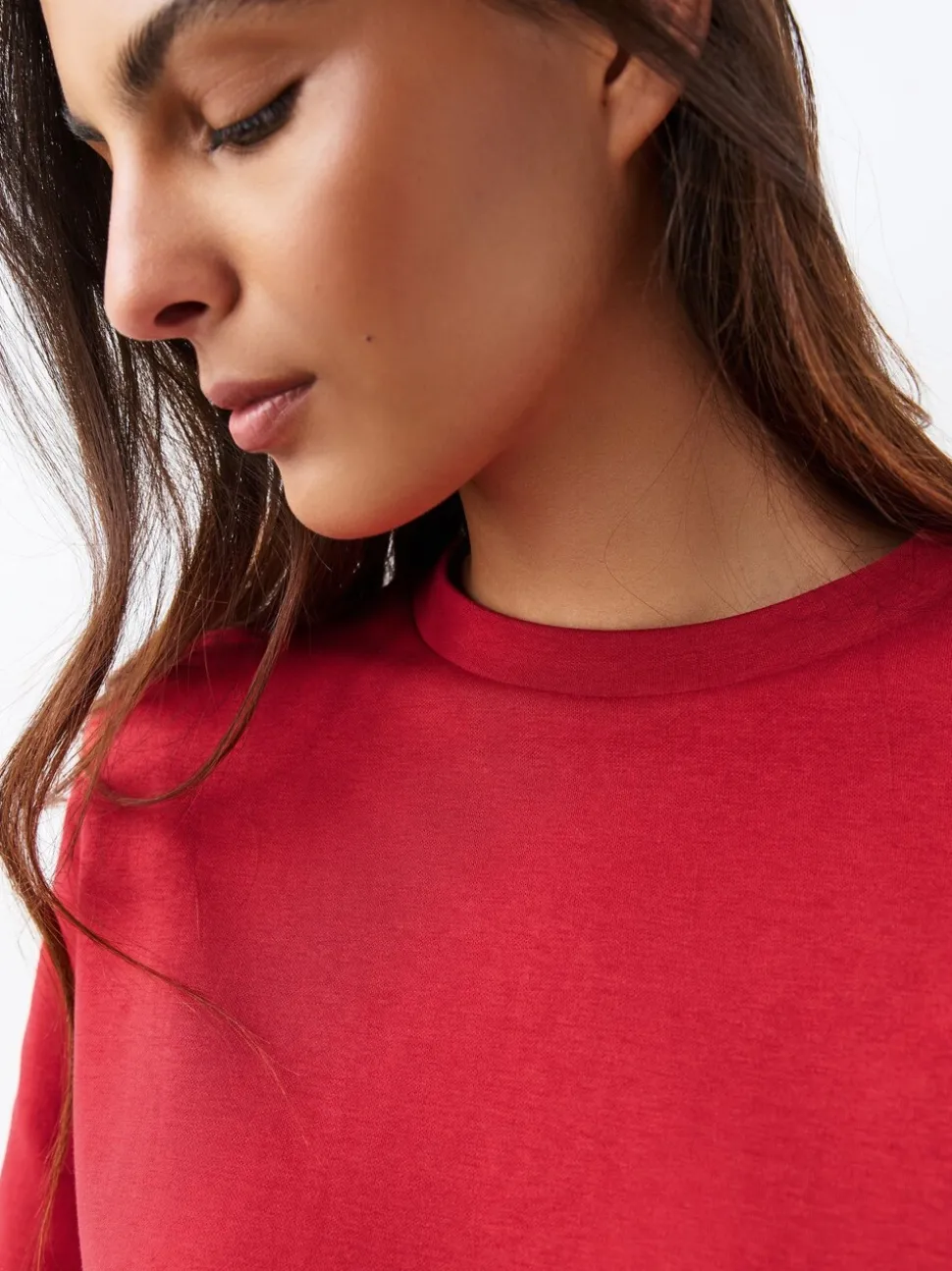 Red Heavyweight Short Sleeve Crew Neck T-Shirt