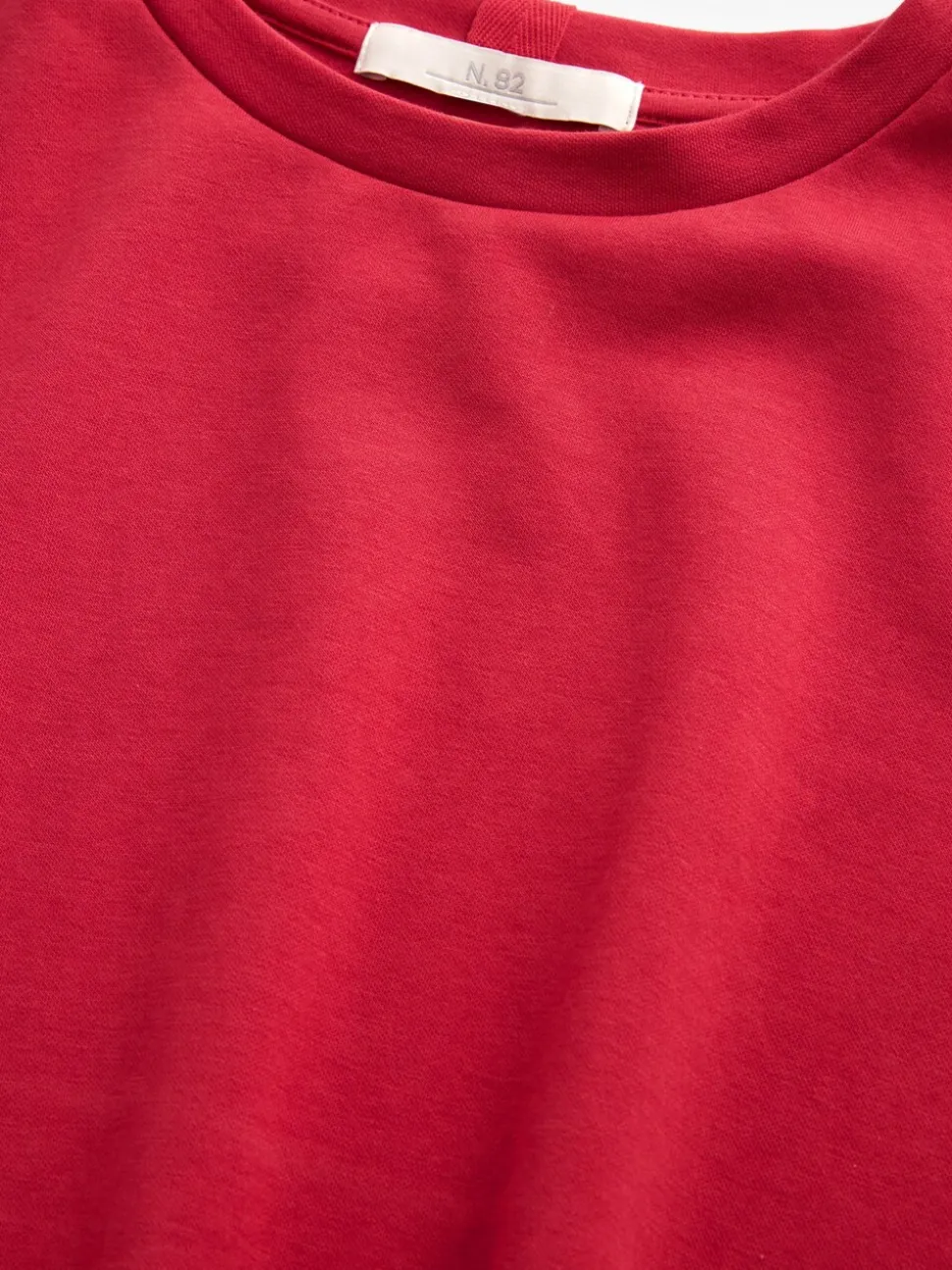 Red Heavyweight Short Sleeve Crew Neck T-Shirt