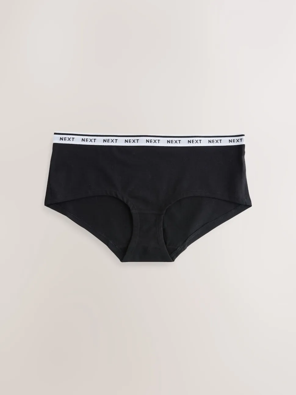 Red Tablescape Print Short Cotton Logo Knickers 7 Pack