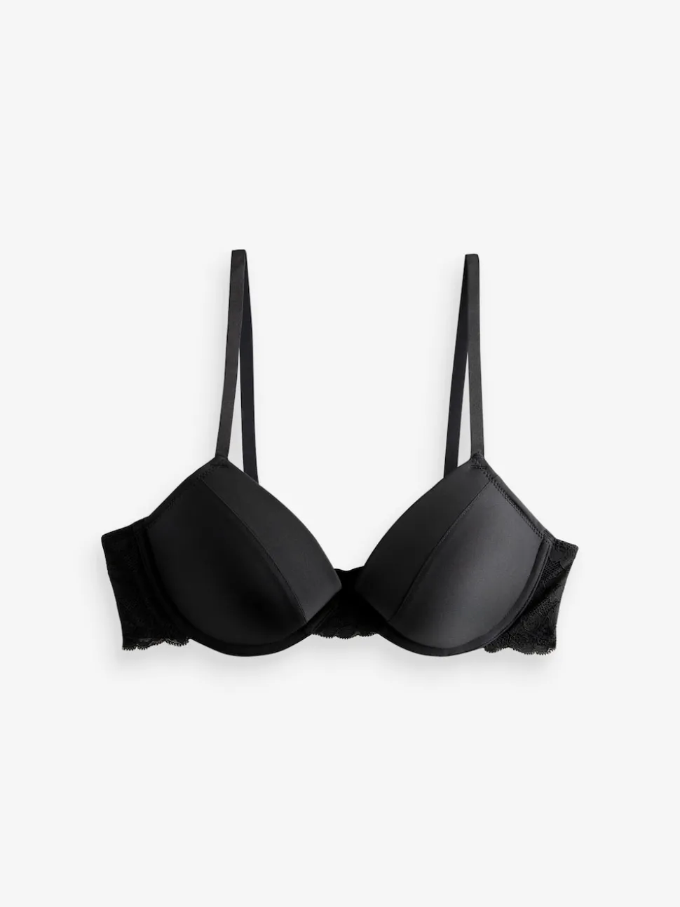 Red/Black Push Up Pad Plunge A-E Smoothing T-Shirt Bras 2 Pack