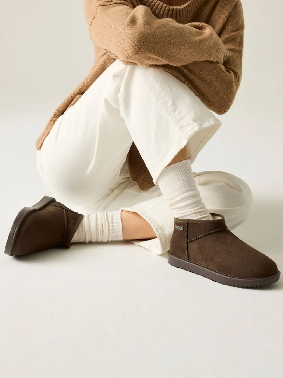 Regatta Beige Adult Risley Short Cosy Lined Waterproof Boots