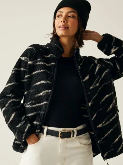 Regatta Black Frankie Borg Full Zip Fleece