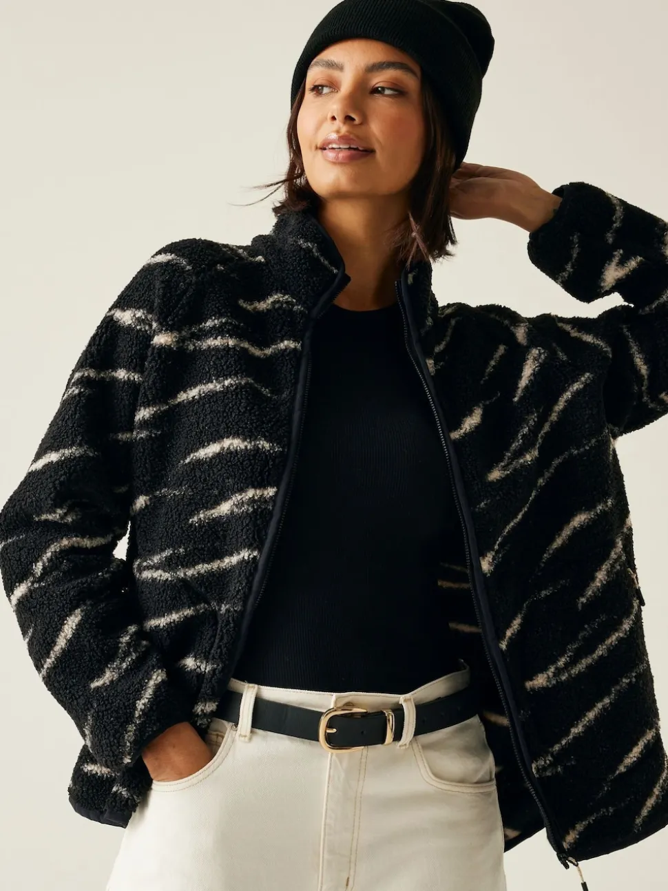 Regatta Black Frankie Borg Full Zip Fleece