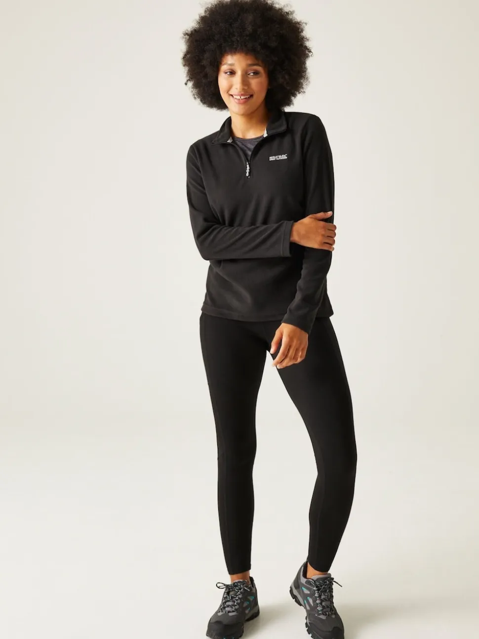 Regatta Black Sweethart Zip Neck Fleece