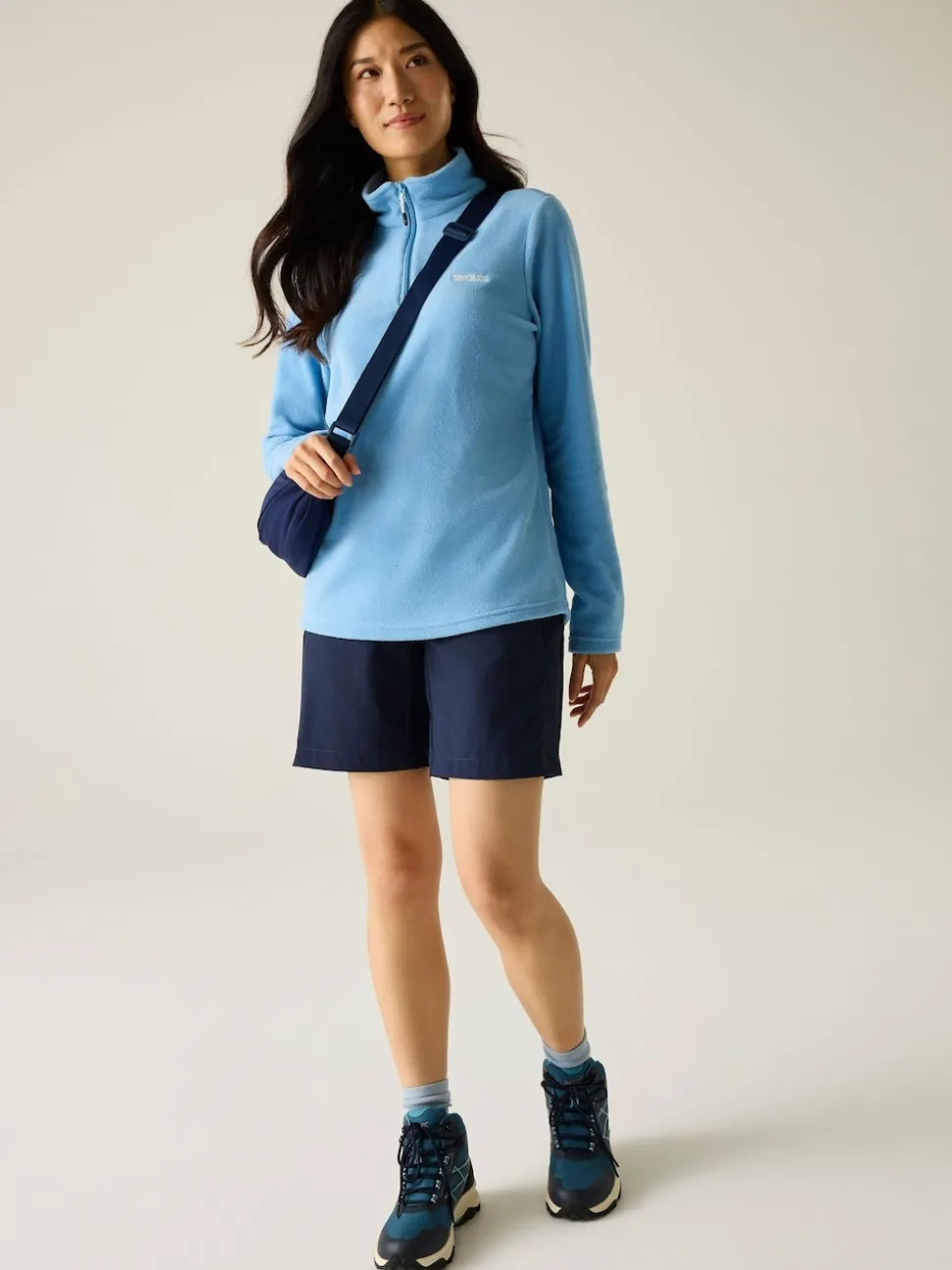 Regatta Blue Sweetheart Zip Neck Fleece