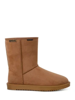 Regatta Brown Risley Mid Length Cosy Faux Fur Lined Waterproof Boots